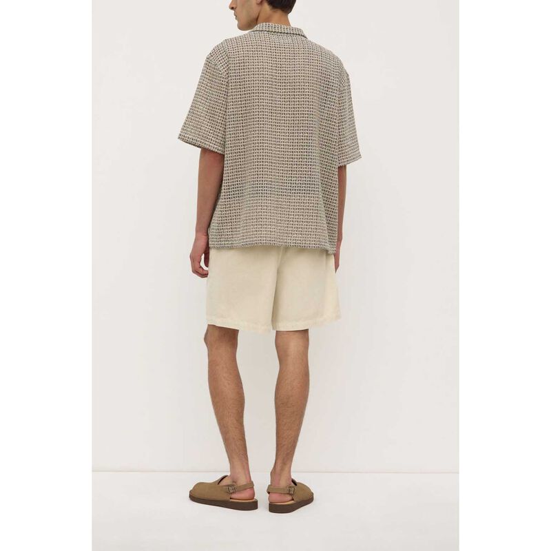 Assembly Label Watson Short Sleeve Shirt Cream/Black image number 1